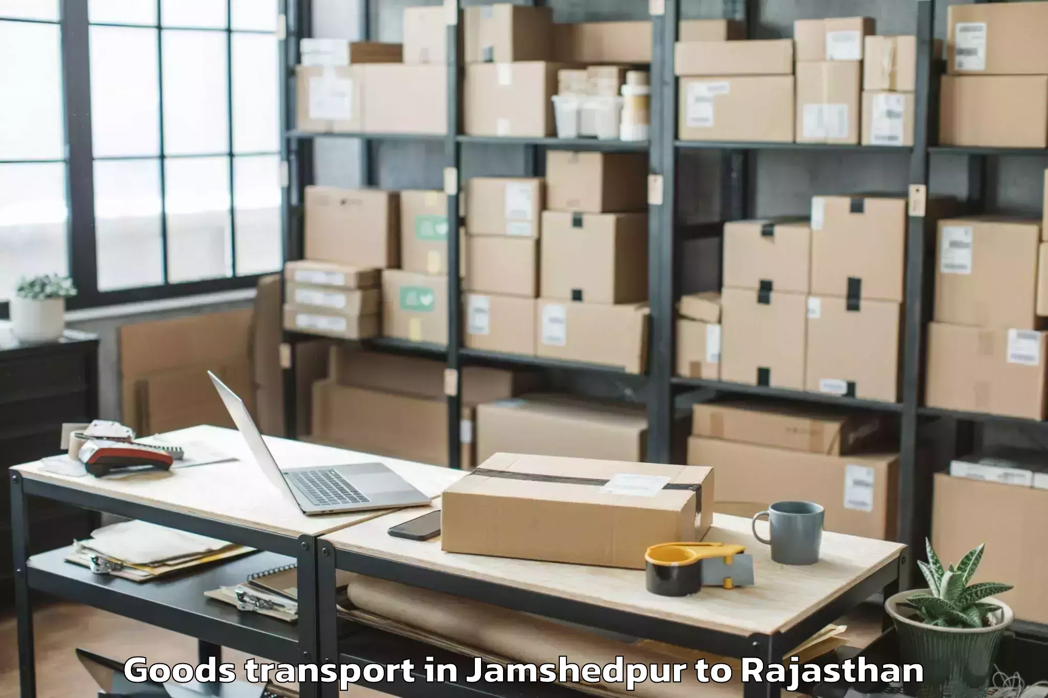 Top Jamshedpur to Nimaj Goods Transport Available